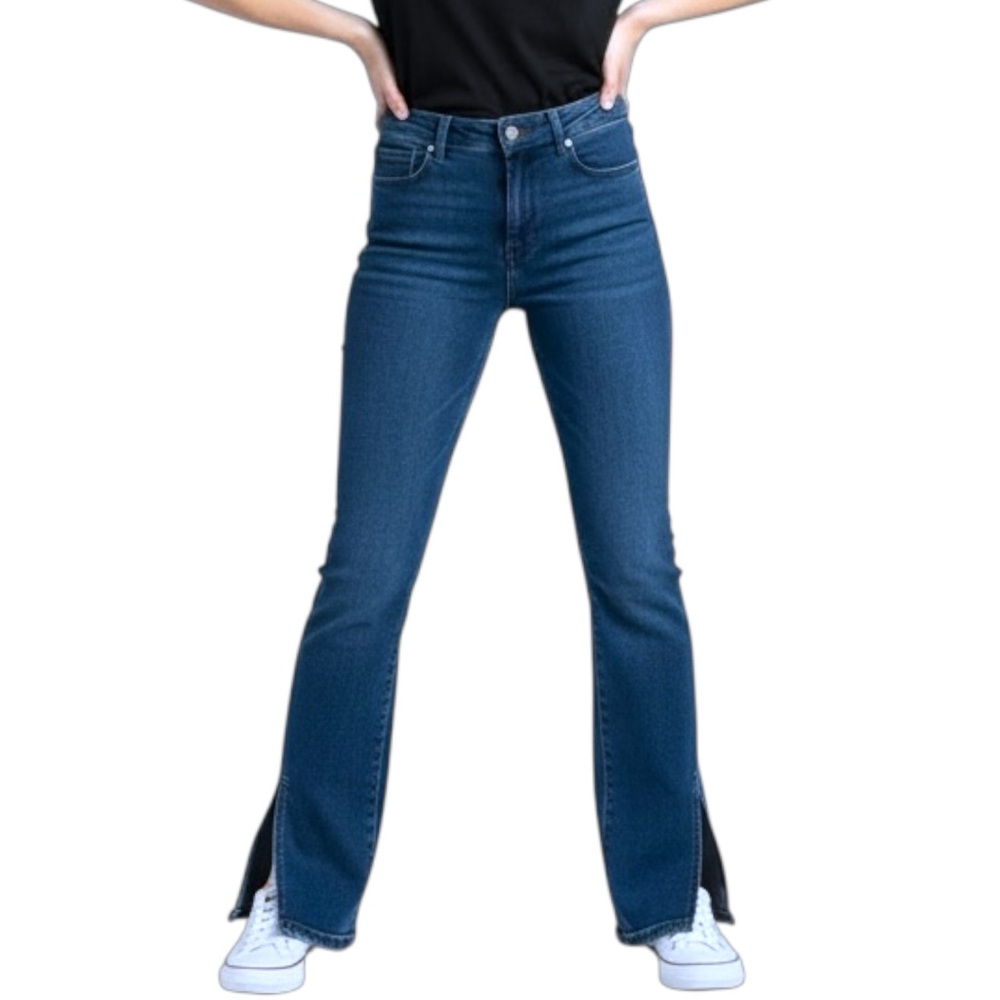 Blank NYC x Free People The Hoyt High Rise Mini Flare Jeans size 30 short